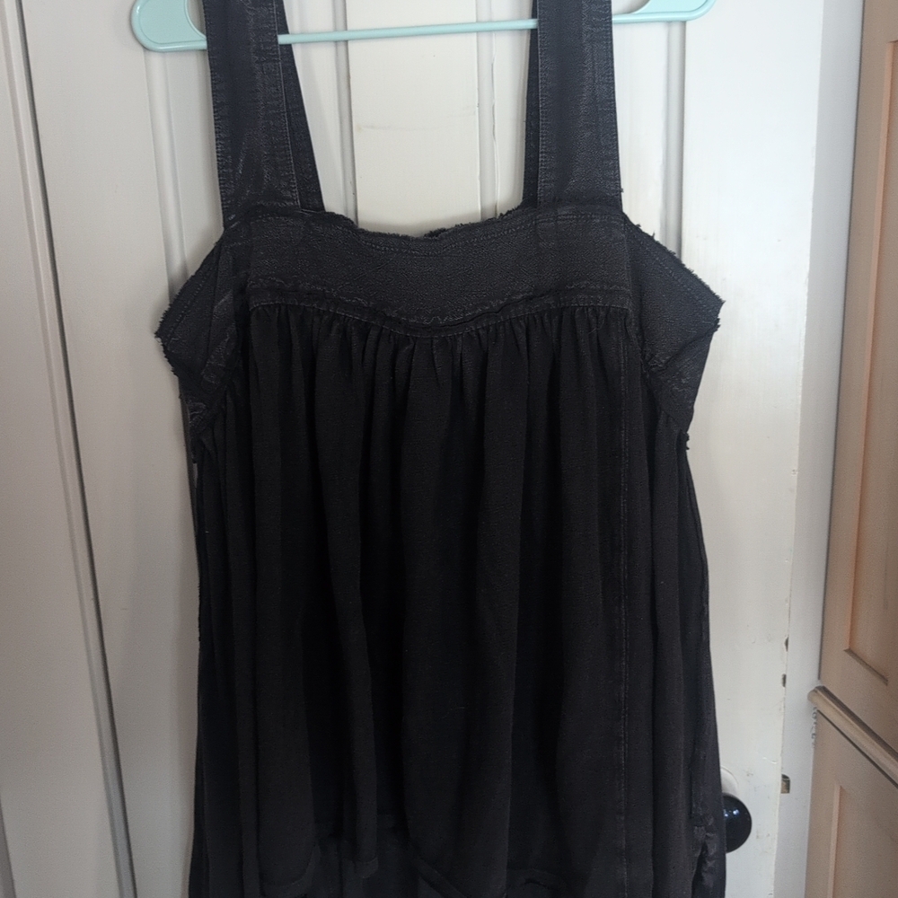 We The Free Black Sleeveless Blouse